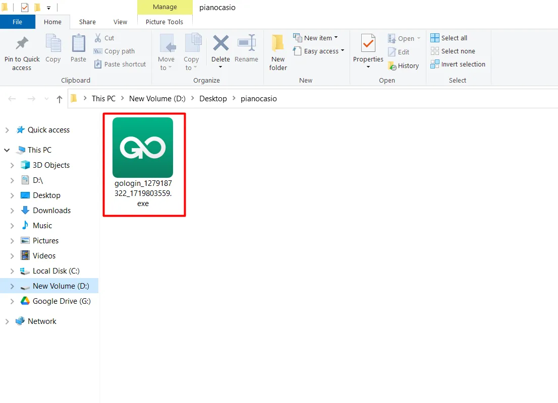 Instructions for downloading and installing GoLogin